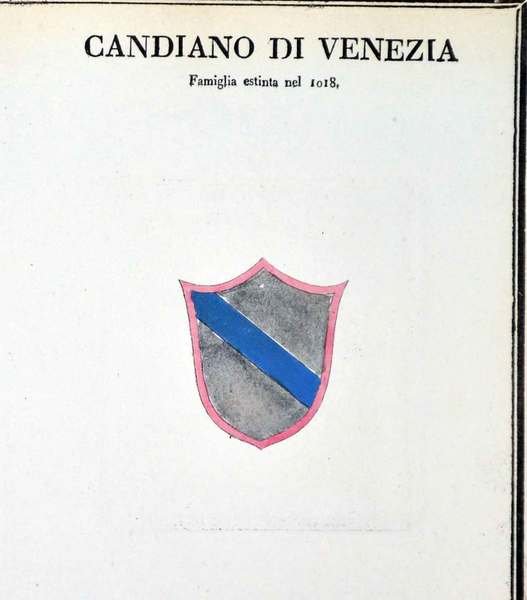 CANDIANO DI VENEZIA. - Famiglie celebri italiane.