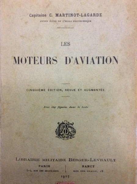 LES MOTEURS D'AVIATION. - Cinquième édition, revue et augmentée.