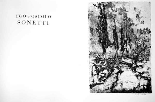 SONETTI. - Tre acqueforti di Walter Piacesi.