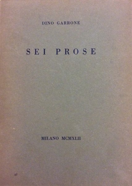 SEI PROSE.
