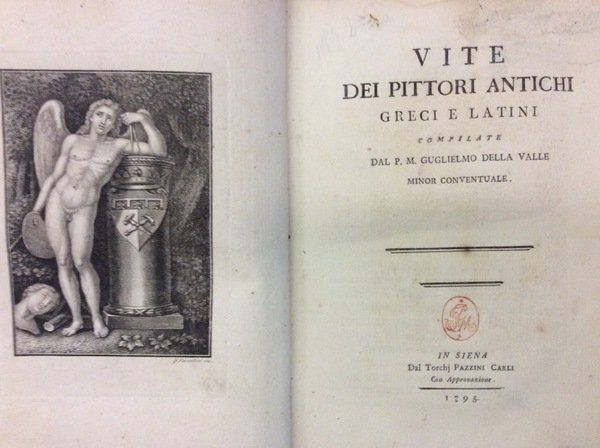 VITE DEI PITTORI ANTICHI GRECI E LATINI.