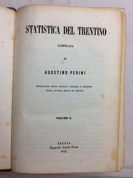 STATISTICA DEL TRENTINO.