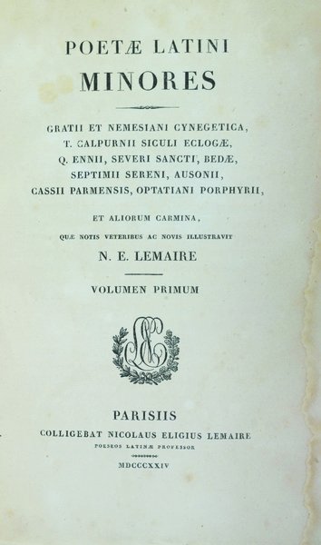 POETAE LATINI MINORES... - Quae notis veteribus ac novis illustravit …