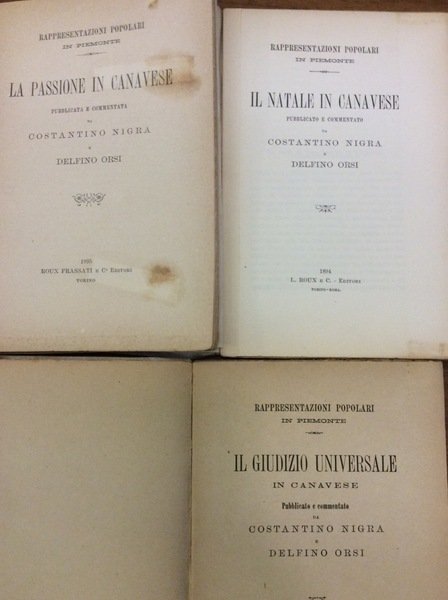 RAPPRESENTAZIONI POPOLARI IN PIEMONTE.