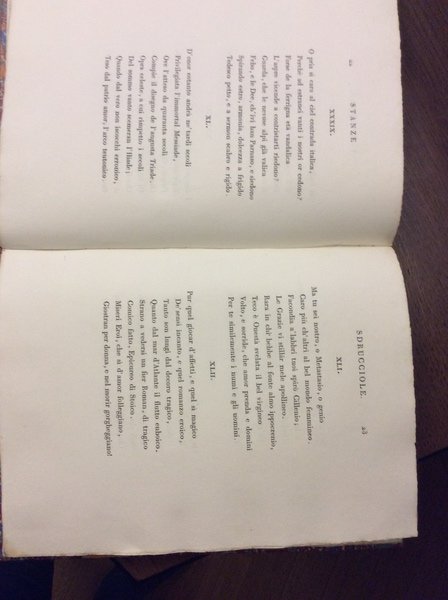 STANZE SDRUCCIOLE A MELCHIOR CESAROTTI. - (Segue) Elogio storico-critico di …