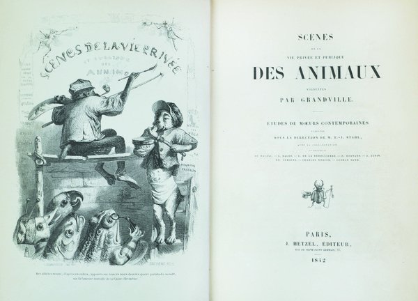 SCENES DE LA VIE PRIVEE ET PUBLIQUE DES ANIMAUX. - …