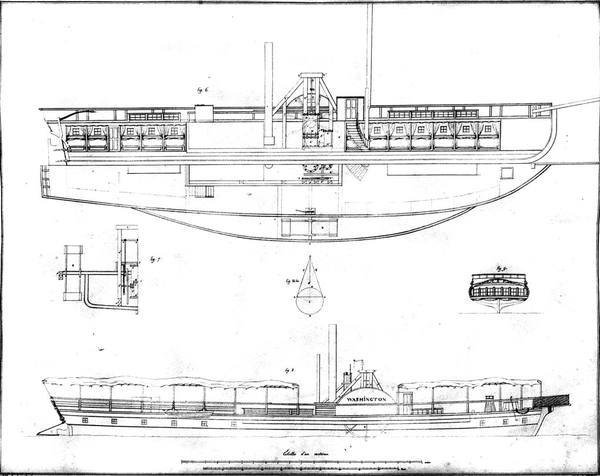 MEMOIRE SUR LES BATEAUX A VAPEUR DES ETATS-UNIS D'AMERIQUE. - …