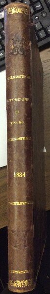 TORINO E L'ESPOSIZIONE ITALIANA DEL 1884. - Cronaca illustrata dell'Esposizione …