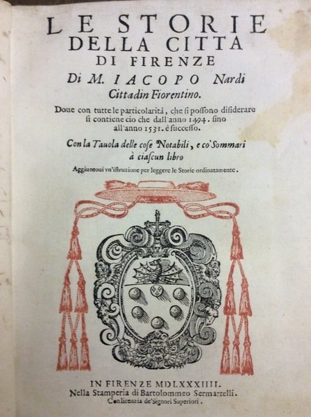 LE STORIE DELLA CITTA' DI FIRENZE.