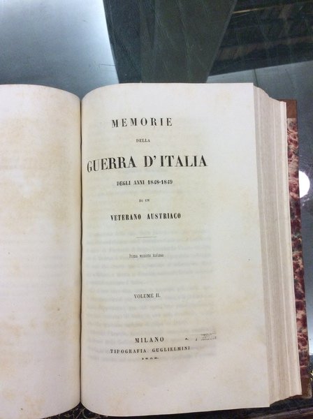 MEMORIE DELLA GUERRA DITALIA DEGLI ANNI 1848-1849.
