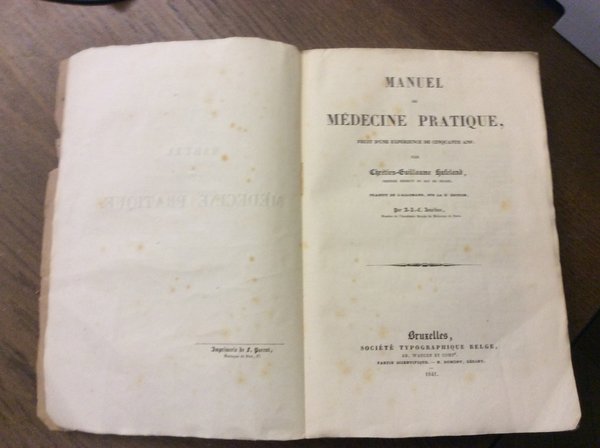 MANUEL MEDECINE PRATIQUE. FRUIT D'UNE EXPERIENCE DE CINQUANTE ANS. TRADUIT …