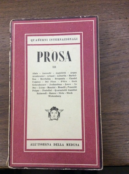 PROSA - III. - Quaderni internazionali a cura di Gianna …