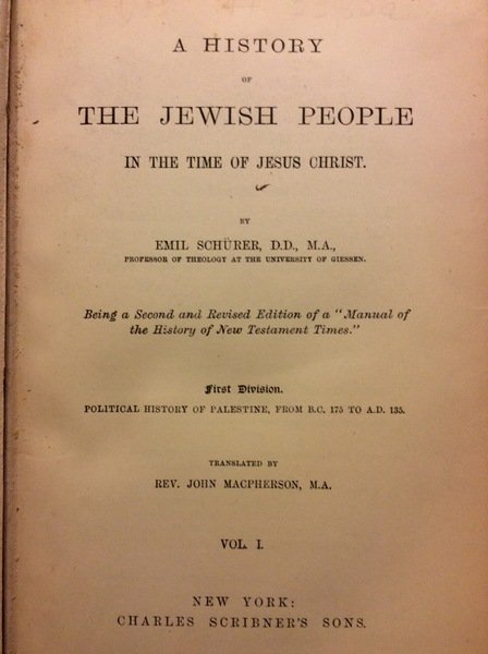 A HISTORY OF THE JEWISH PEOPLE. - In the time …