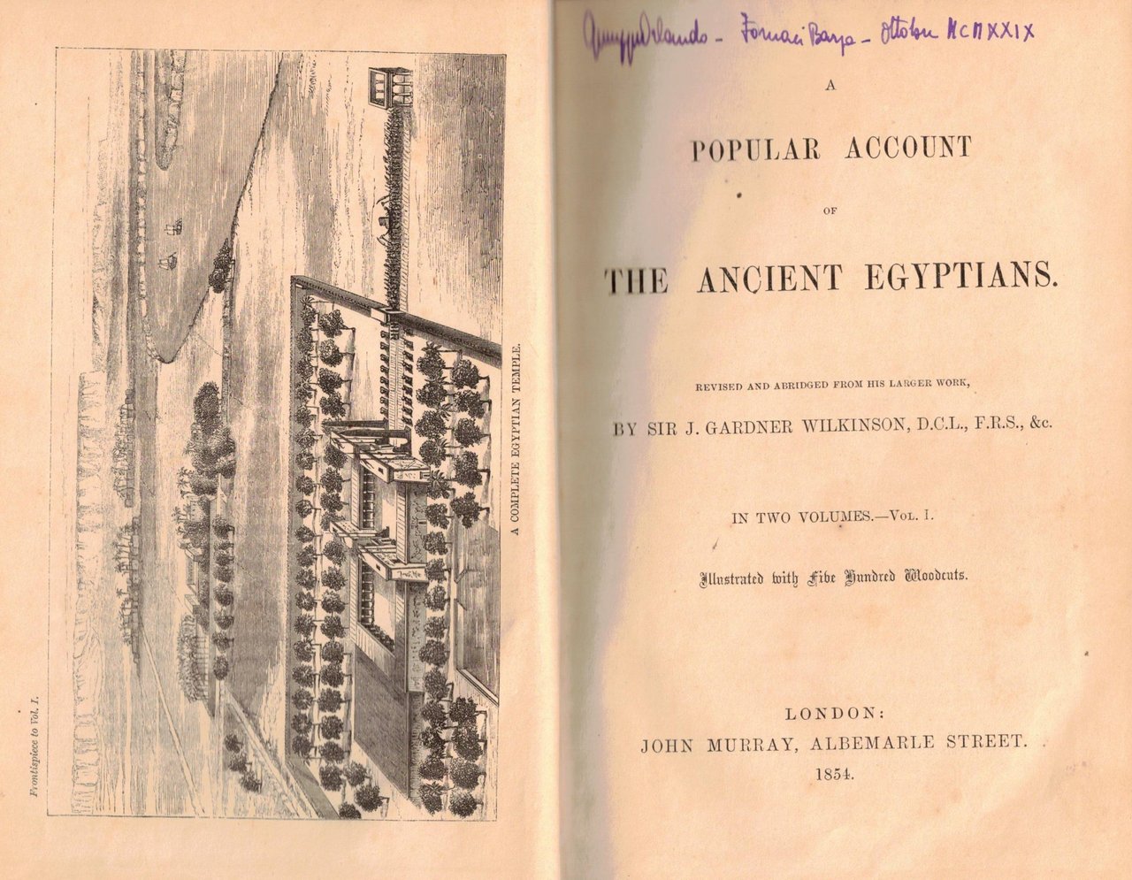 A POPULAR ACCOUNT OF THE ANCIENT EGYPTIANS.