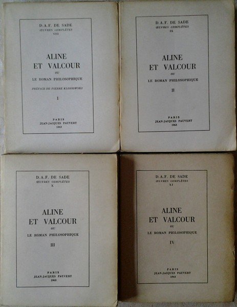 ALINE ET VALCOUR. - Ou le roman philosophique.