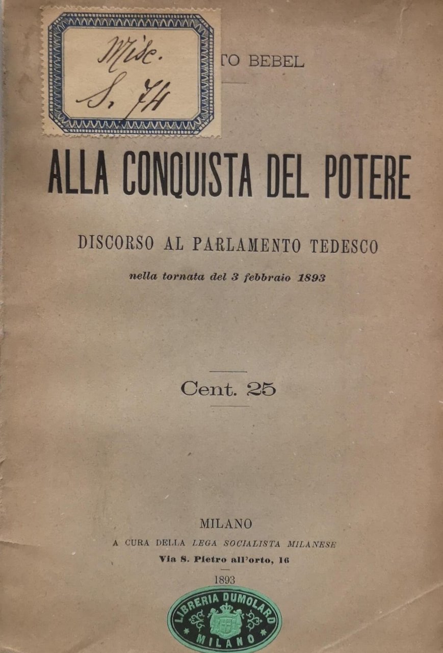 ALLA CONQUISTA DEL POTERE. - Discorso al parlamento tedesco nella …