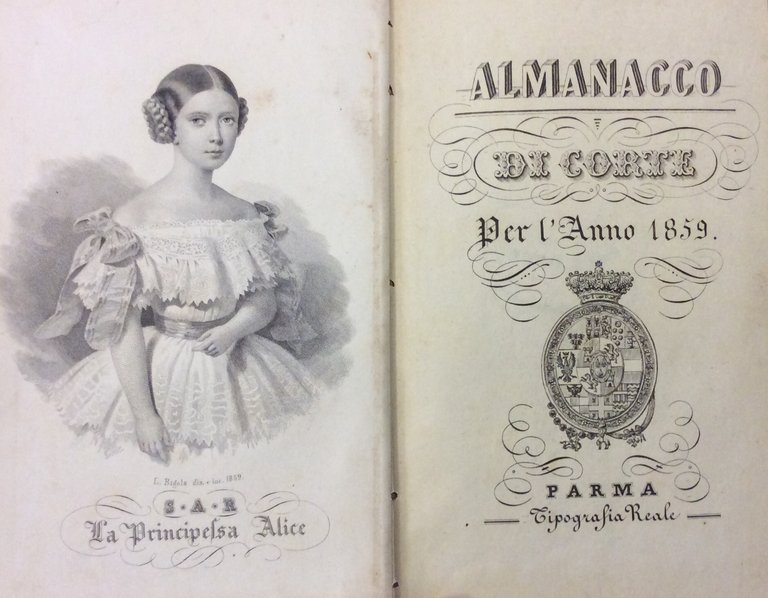 ALMANACCO DI CORTE PER L'ANNO 1859.