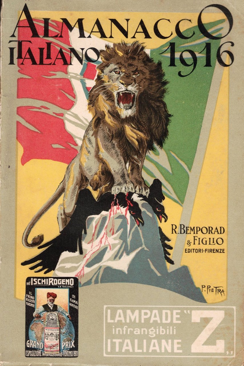 ALMANACCO ITALIANO. ANNO DI GUERRA 1916. - Piccola enciclopedia popolare …