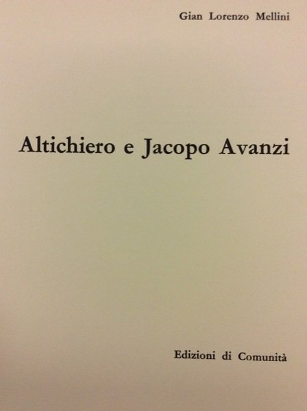 ALTICHIERO E JACOPO AVANZI.