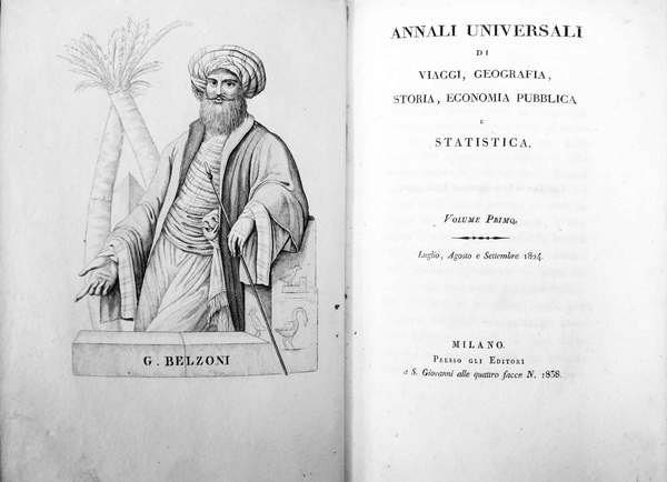 ANNALI UNIVERSALI DI STATISTICA, ECONOMIA PUBBLICA, STORIA E VIAGGI E …