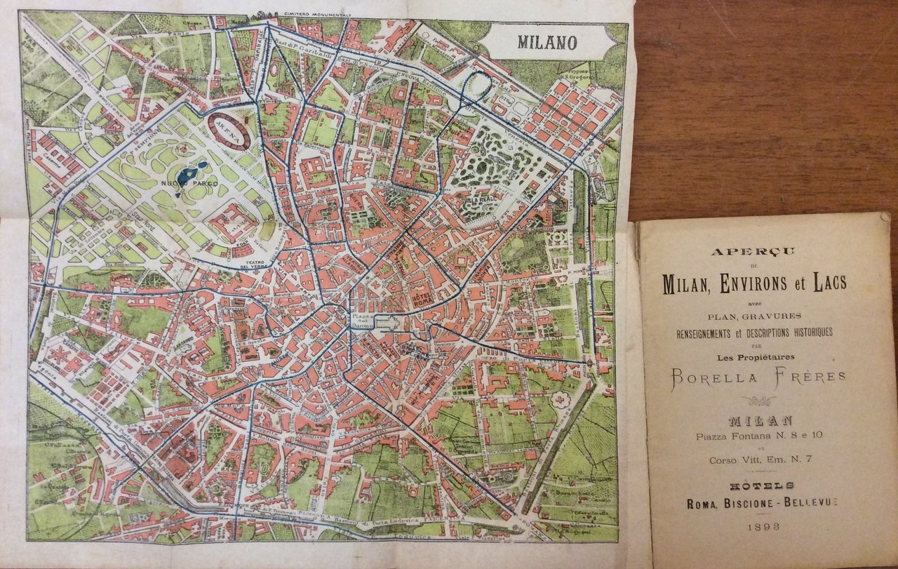 APERCU DE MILAN, ENVIRONS ET LACS. - Avec plan, gravures …