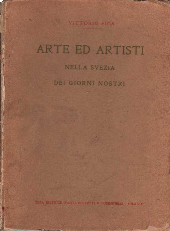 ARTE ED ARTISTI NELLA SVEZIA DEI GIORNI NOSTRI.