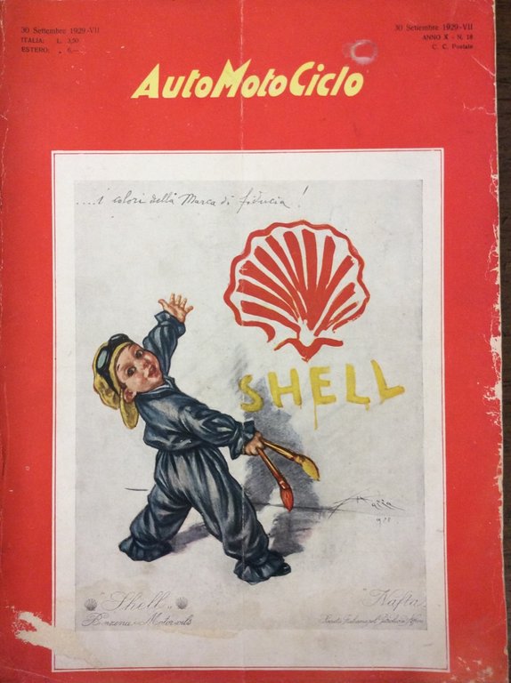 AUTOMOTOCICLO. ANNO X - N. 18 - 30 SETTEMBRE 1929. …