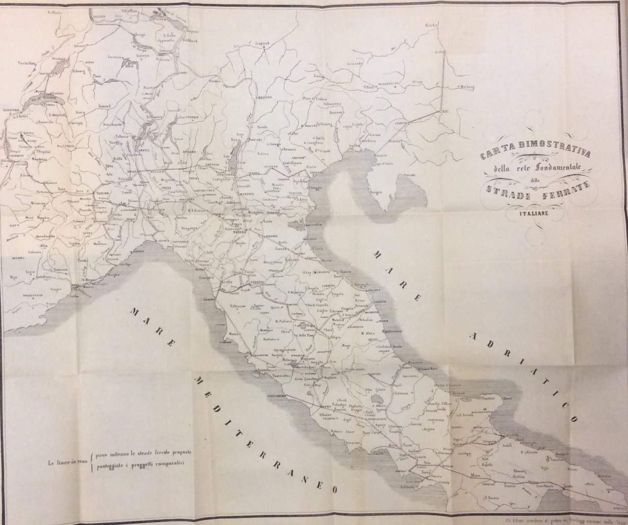 BREVI CENNI SULLA RETE FONDAMENTALE DELLE STRADE FERRATE ITALIANE, SUI …