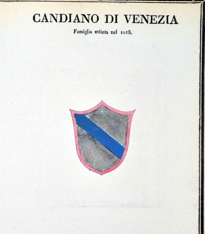 CANDIANO DI VENEZIA. - Famiglie celebri italiane.