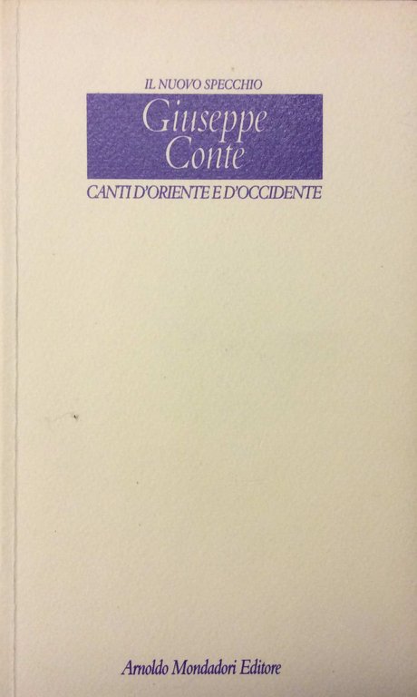 CANTI D'ORIENTE E D'OCCIDENTE.