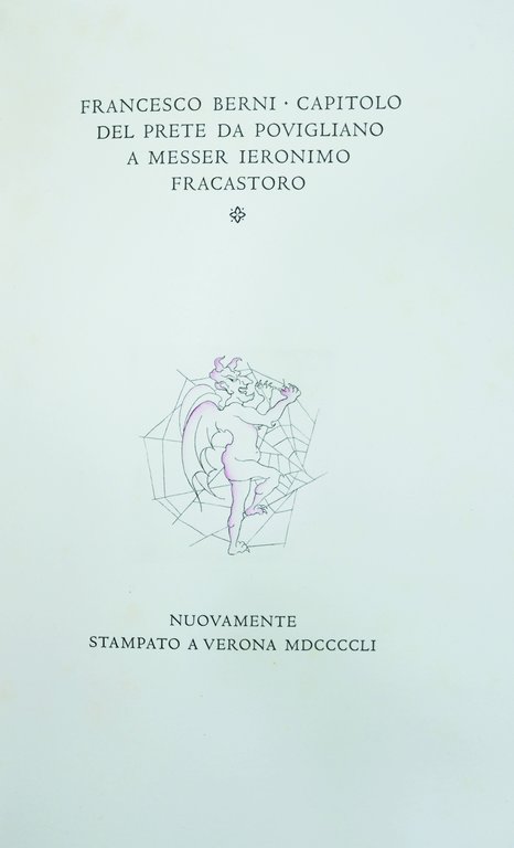 CAPITOLO DEL PRETE DA POVIGLIANO A MESSER IERONIMO FRACASTORO.