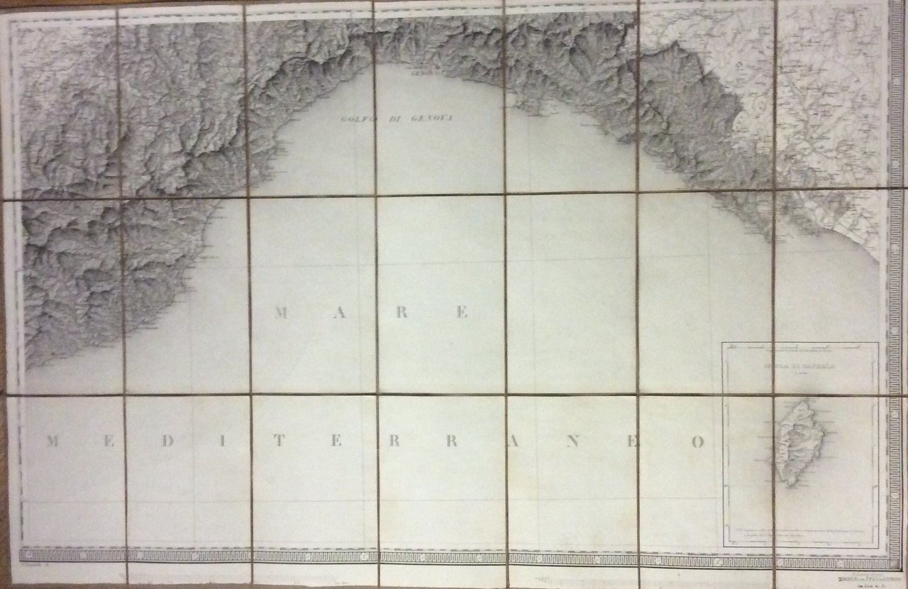 CARTA DEGLI STATI DI SUA MAESTÀ SARDA IN TERRAFERMA. Foglio …