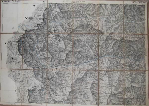 CARTA GEOGRAFICA DELLA PROVINCIA DI CUNEO.