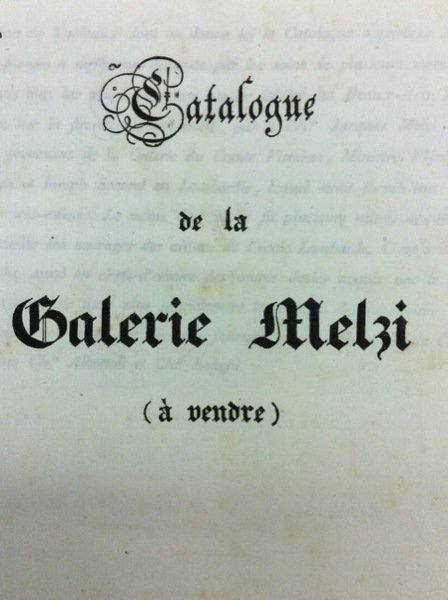 CATALOGUE DE LA GALERIE MELZI. - (A vendre). | Immagine Gallery 1
