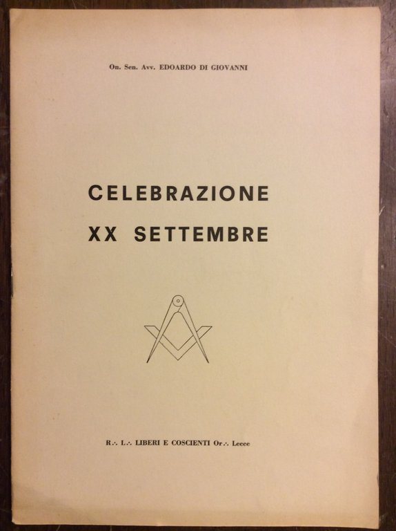 CELEBRAZIONE 20 SETTEMBRE.
