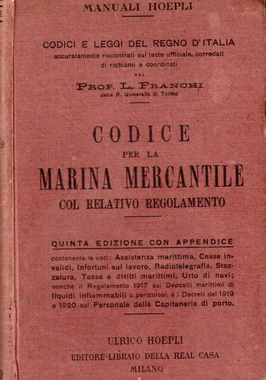 CODICE PER LA MARINA MERCANTILE. - Codici e leggi del … | Immagine Gallery 2