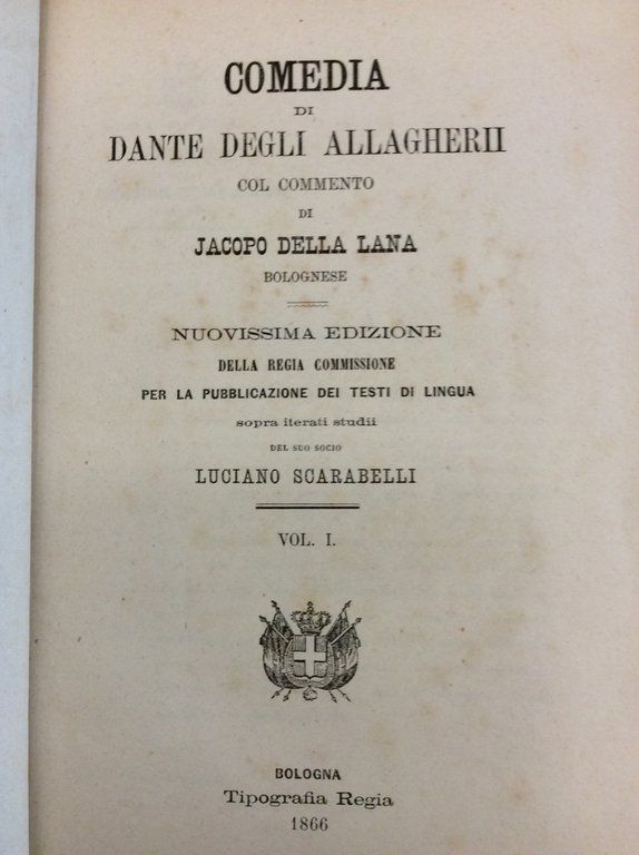 COMEDIA DI DANTE DEGLI ALLAGHERII. - Col commento di Jacopo … | Immagine Gallery 2