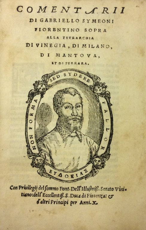 COMENTARII SOPRA ALLA TETRARCHIA DI VINEGIA, DI MILANO, DI MANTOVA, …