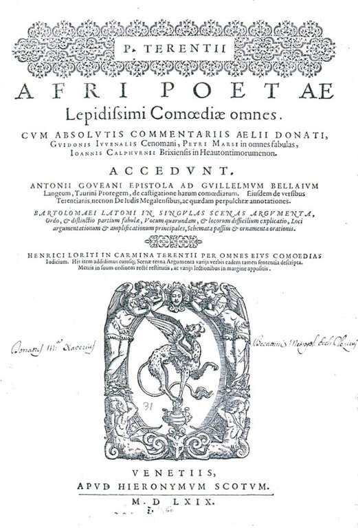 COMOEDIAE OMNES. - Cum absolutis commentariis Aelii Donati, Guidonis Iuvenalis, …
