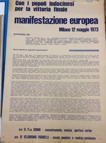 CON I POPOLI INDOCINESI PER LA VITTORIA FINALE. - Manifestazione …