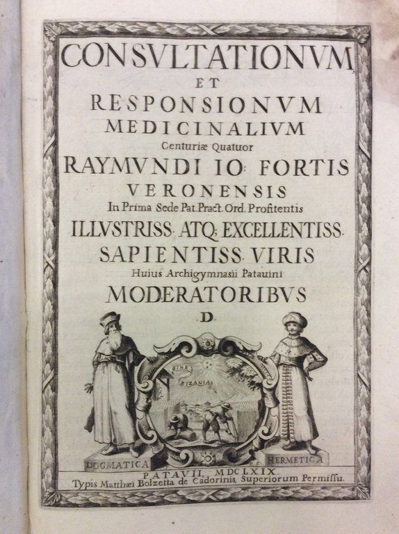 CONSULTATIONUM ET RESPONSIONUM MEDICINALIUM. - Centuriae Quatuor.