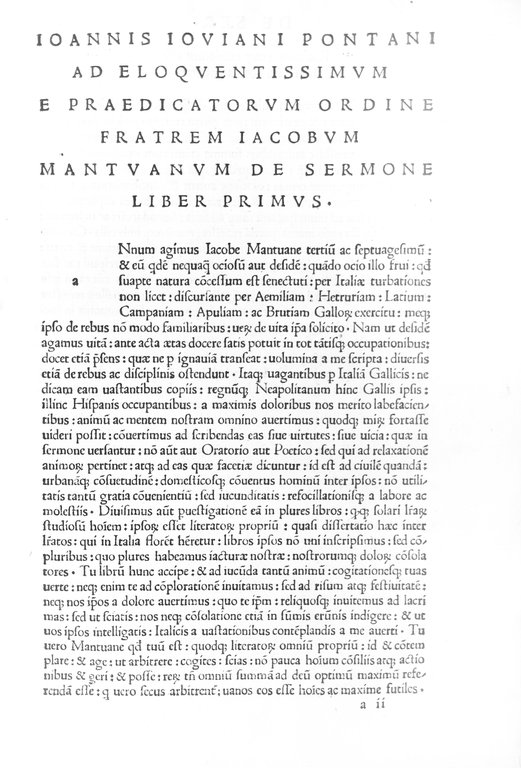 DE SERMONE ET DE BELLO NEAPOLITANO.