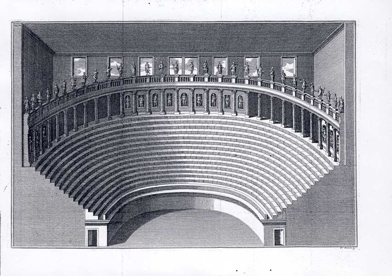 DEL TEATRO OLIMPICO DI ANDREA PALLADIO IN VICENZA. - Discorso. …