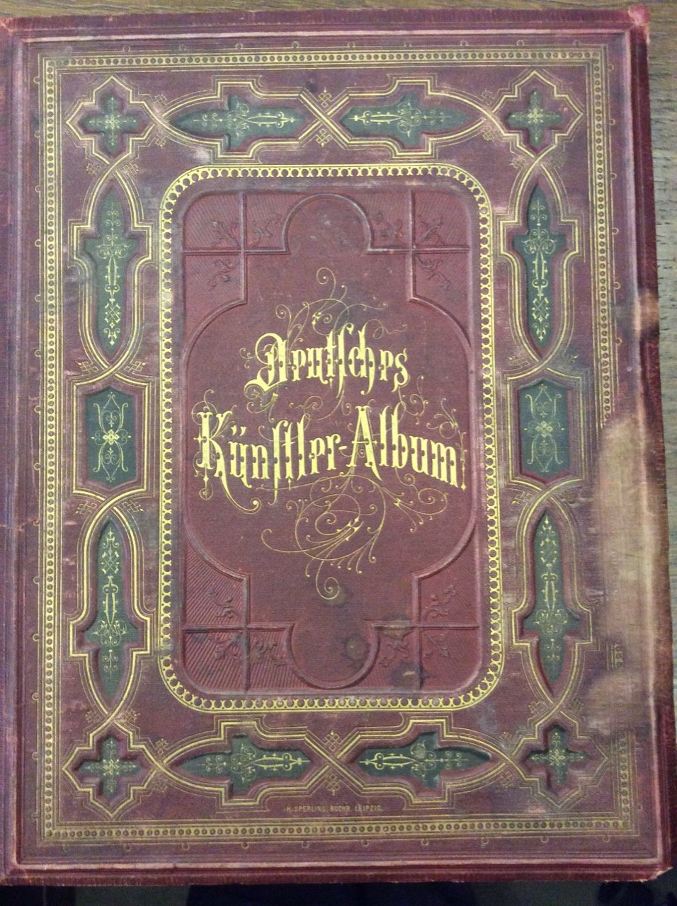 DEUTSCHES KUNSTLER-ALBUM. - Mit Beitraegen lebender Kuenstler und Dichter.