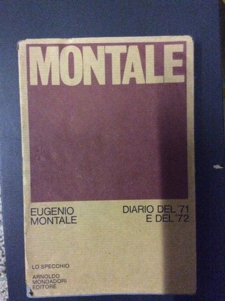 DIARIO DEL '71 E DEL '72.