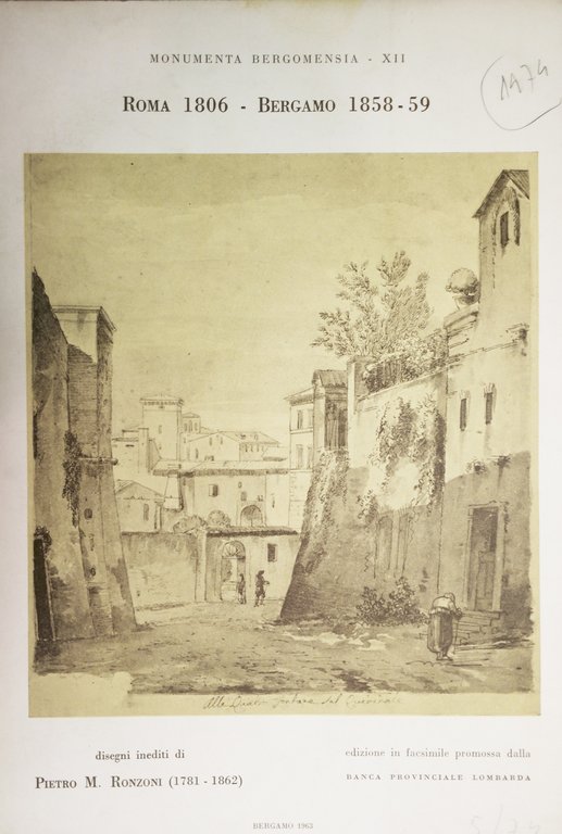 DISEGNI INEDITI DI PIETRO RONZONI (1781-1862). - Terza parte: Angoli …