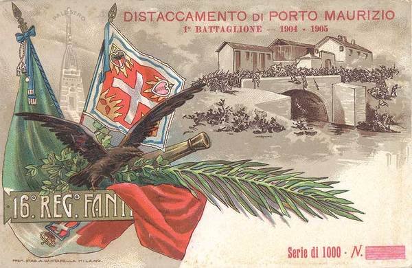 DISTACCAMENTO DI PORTO MAURIZIO. 1° BATTAGLIONE. 16° REGGIMENTO FANTERIA. - … | Immagine Gallery 1