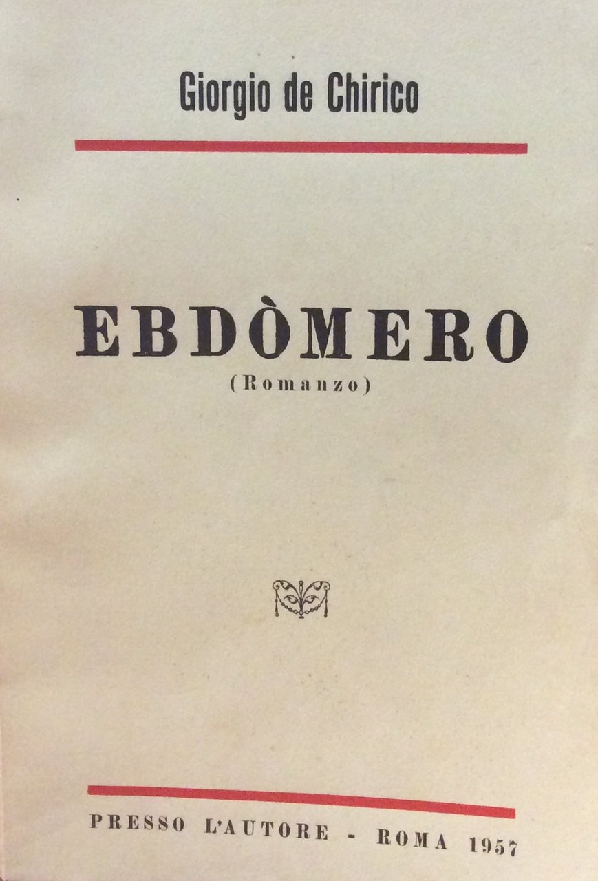 EBDOMERO. - Romanzo.