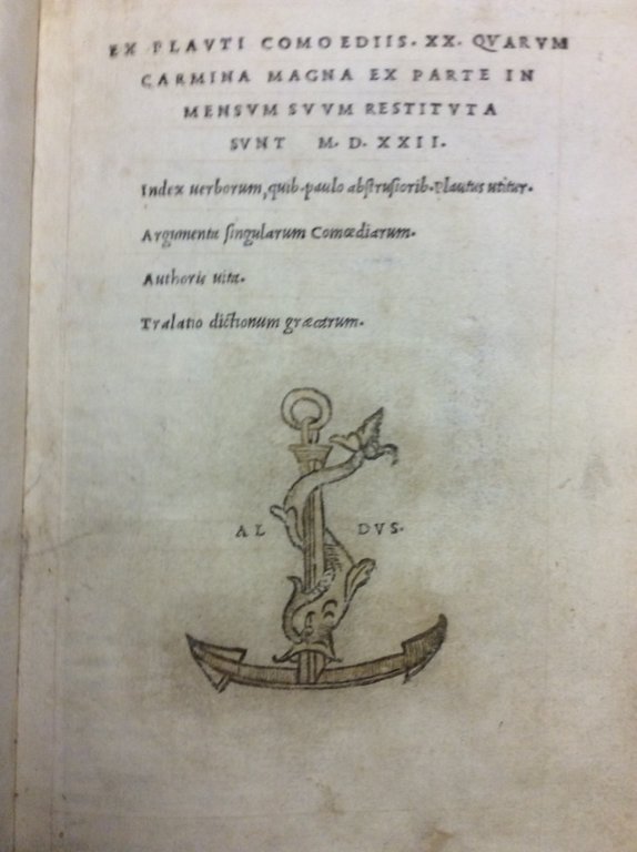 EX PLAUTI COMOEDIIS XX QUARUM CARMINA MAGNA EX PARTE IN …
