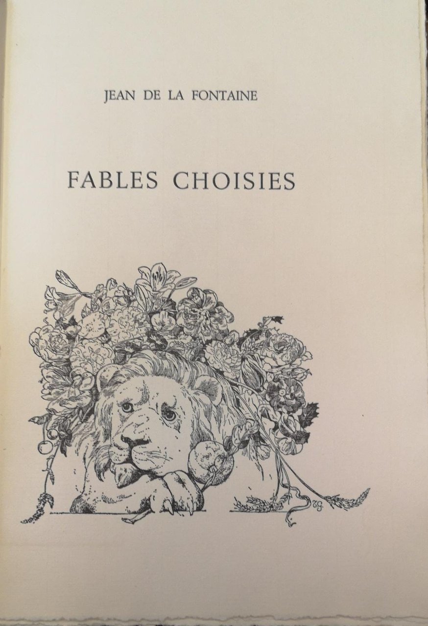 FABLES CHOISIES.